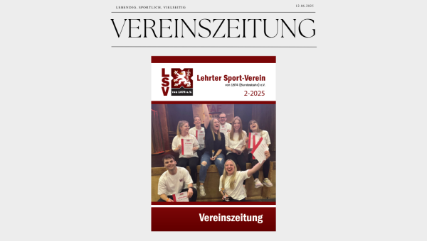 OUT NOW - VEREINSZEITUNG JUNI 2025